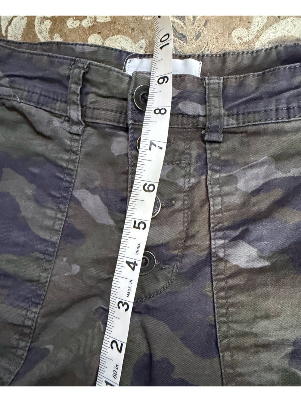 Anthropologie Camo Button-Front Women’s Shorts Sz 27 - Picture 5 of 7